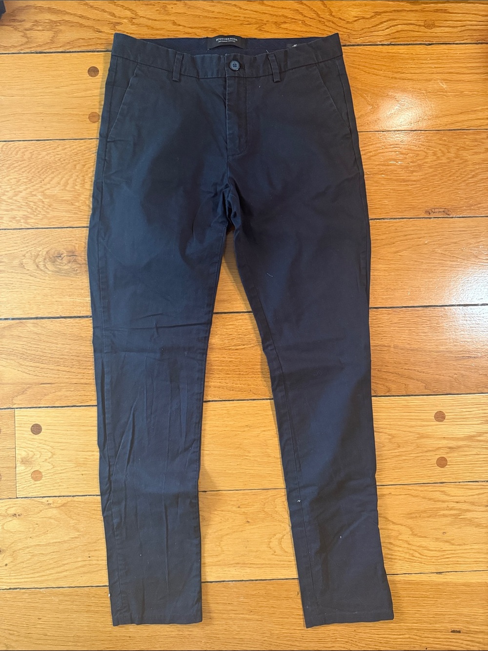 Scotch & Soda Navy Slim Chino Pants